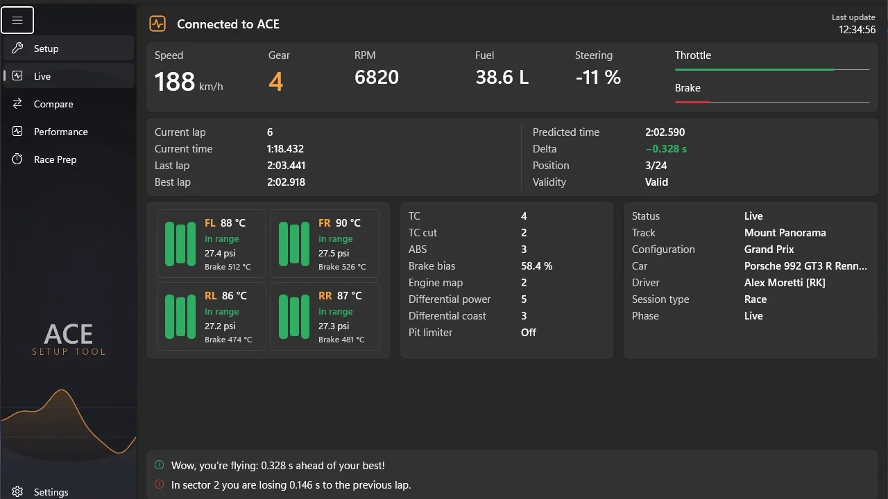 ACE Setup Tool para Assetto Corsa EVO