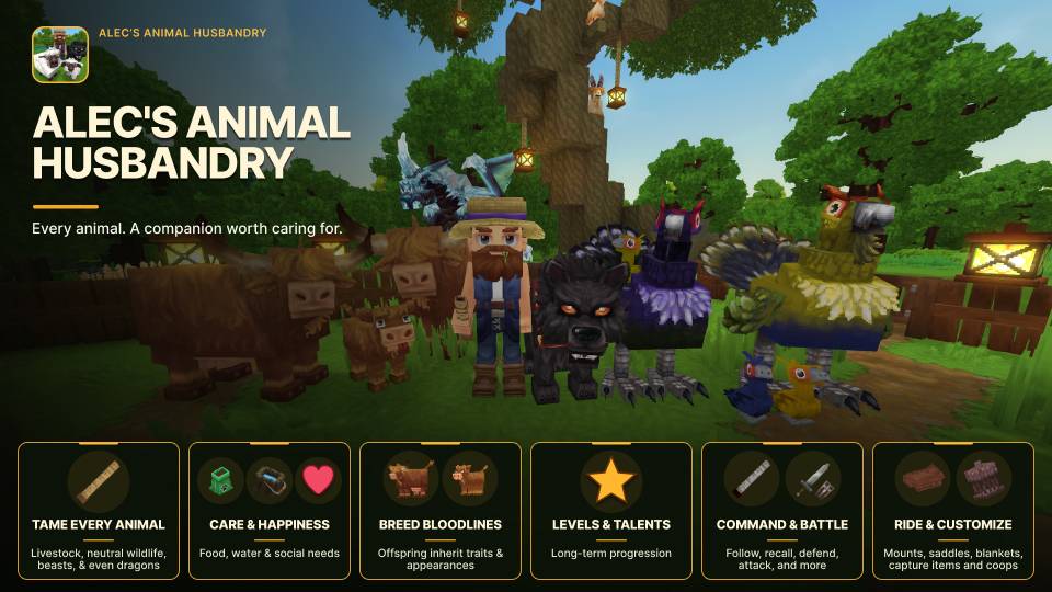 Alec’s Animal Husbandry! for Hytale