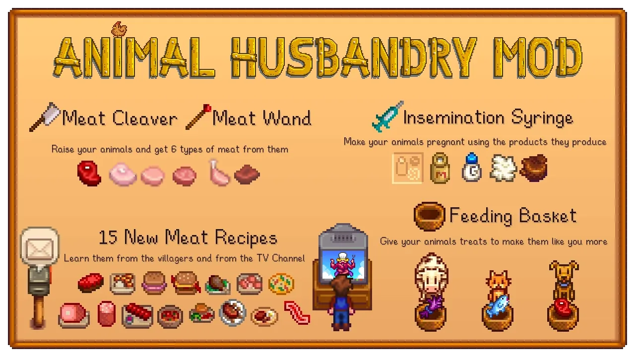 Animal Husbandry Mod for Stardew Valley