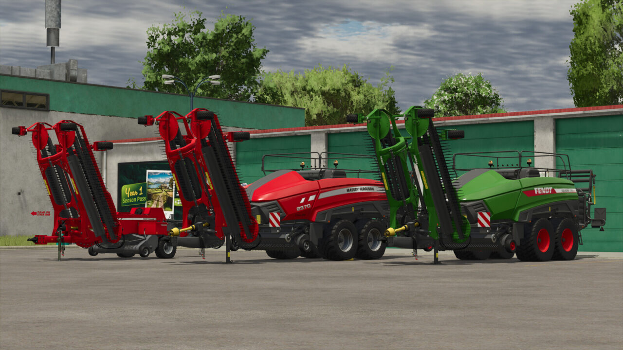 Pack Of Balers With Windrower para Farming Simulator 25