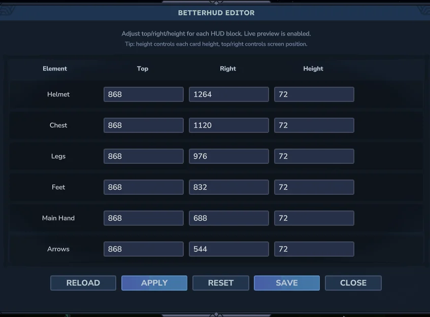 Better HUD for Hytale