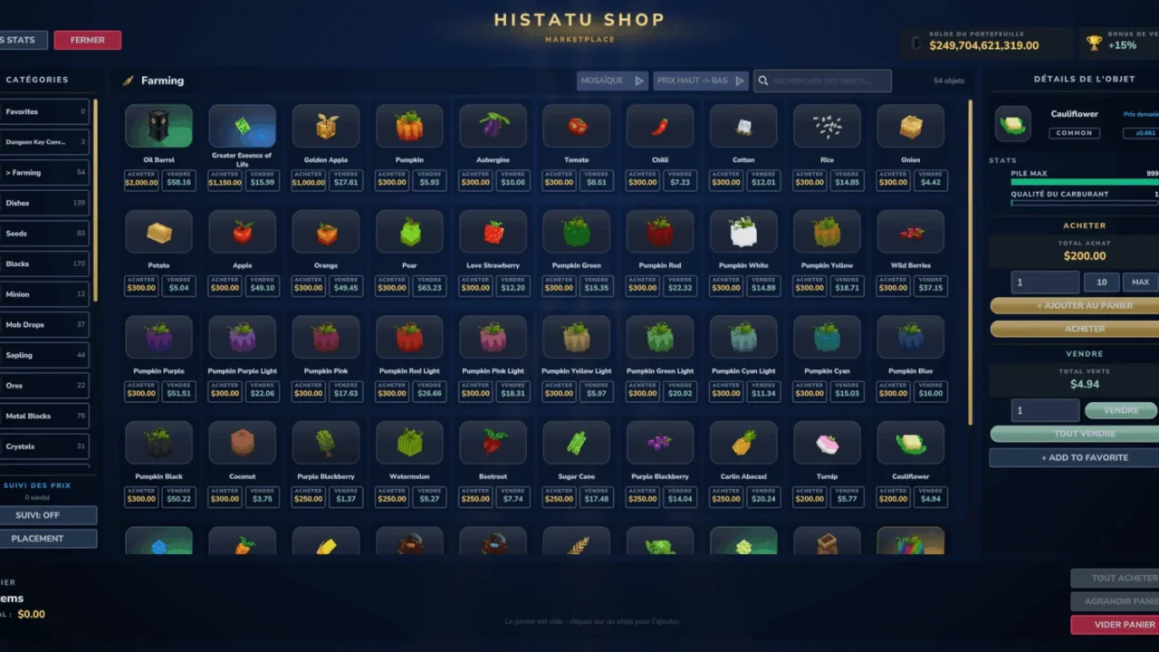 Better Shop/Auction/OfferHouse for Hytale