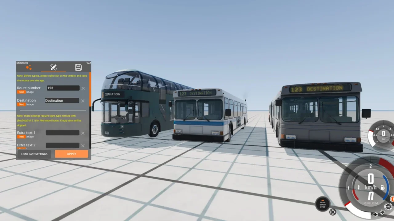 Bus Display Controller for BeamNG.drive