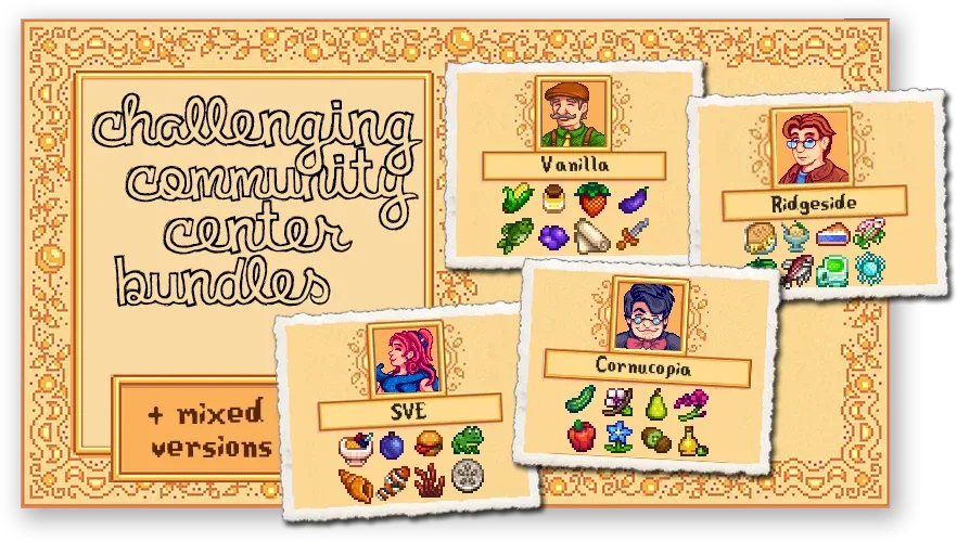 Challenging Community Center Bundles for Stardew Valley