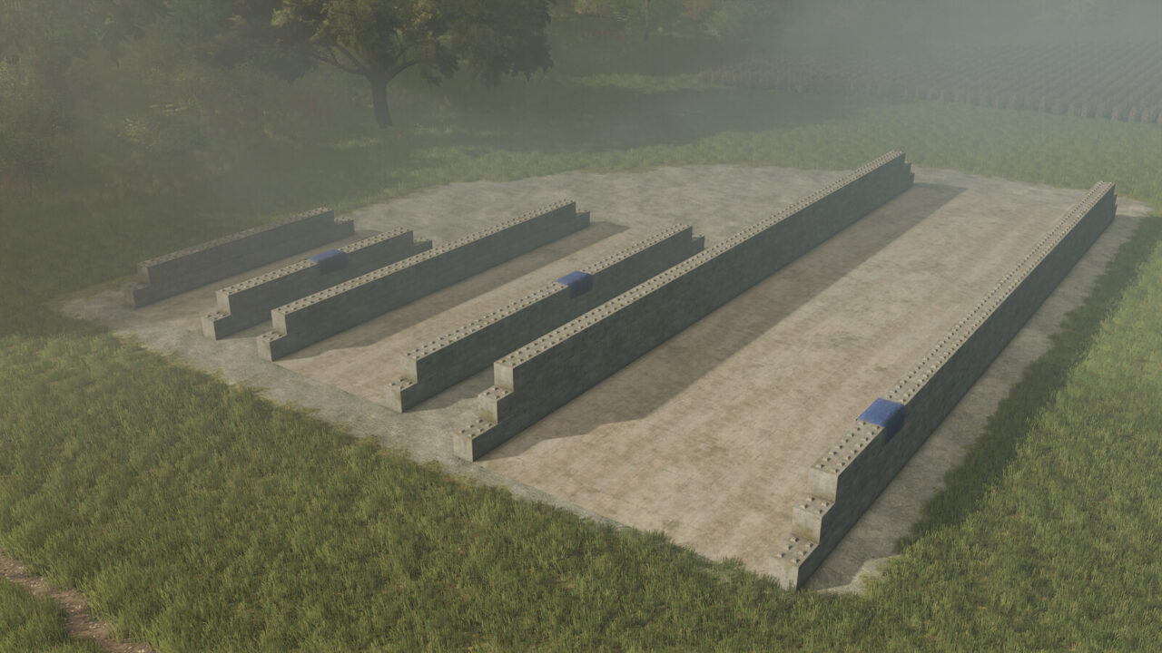 Concrete Blocks Silo Pack para Farming Simulator 25