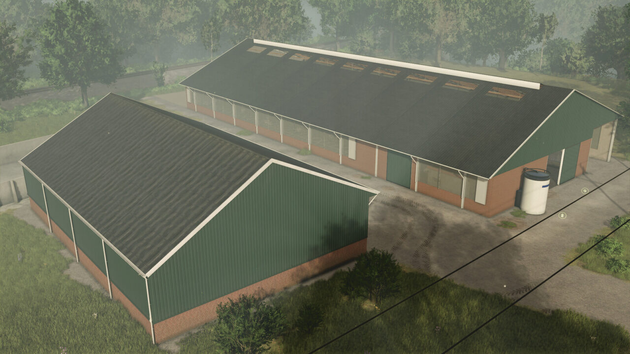 Cowshed 3+0 para Farming Simulator 25