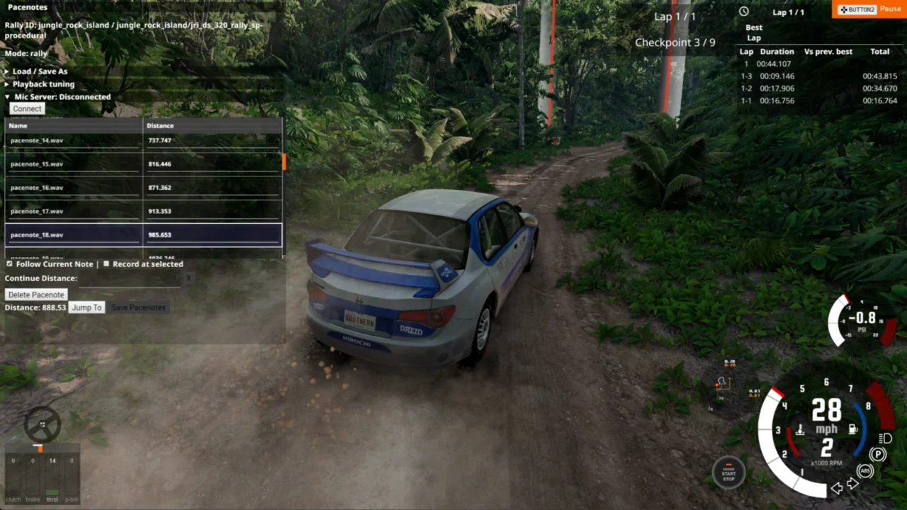 Custom Rally Pacenotes for BeamNG.drive