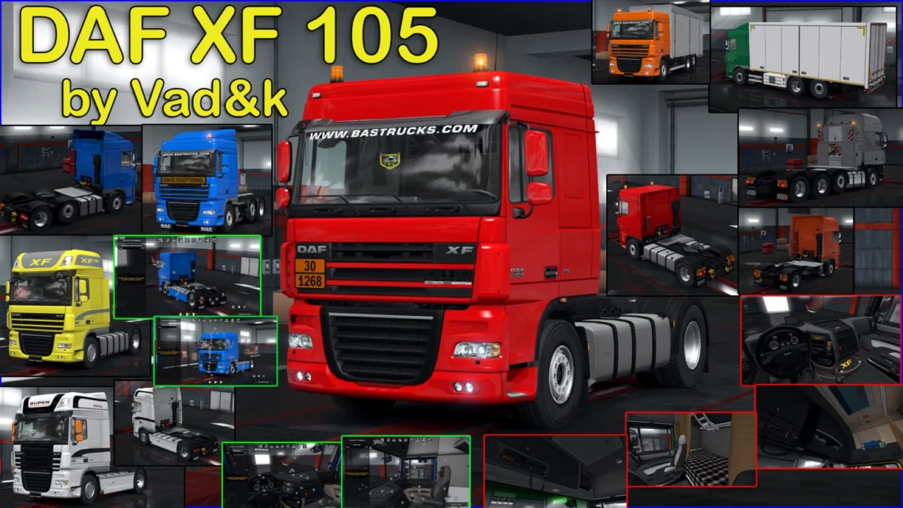 DAF XF 105 by vad&k for Euro Truck Simulator 2