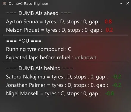 DumbAI for Assetto Corsa