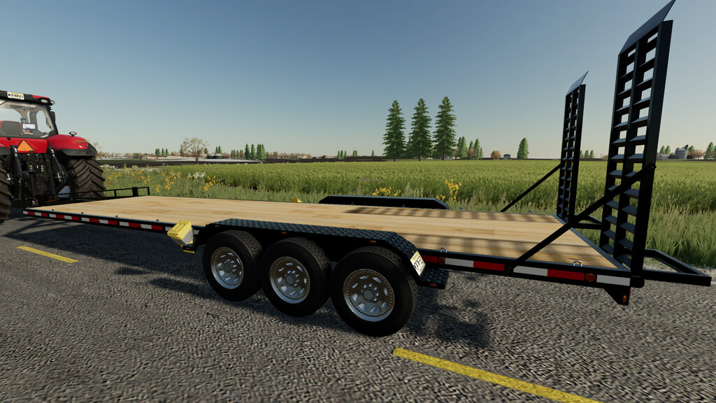 30′ Flatbed Autoloading Bale Trailer para Farming Simulator 22