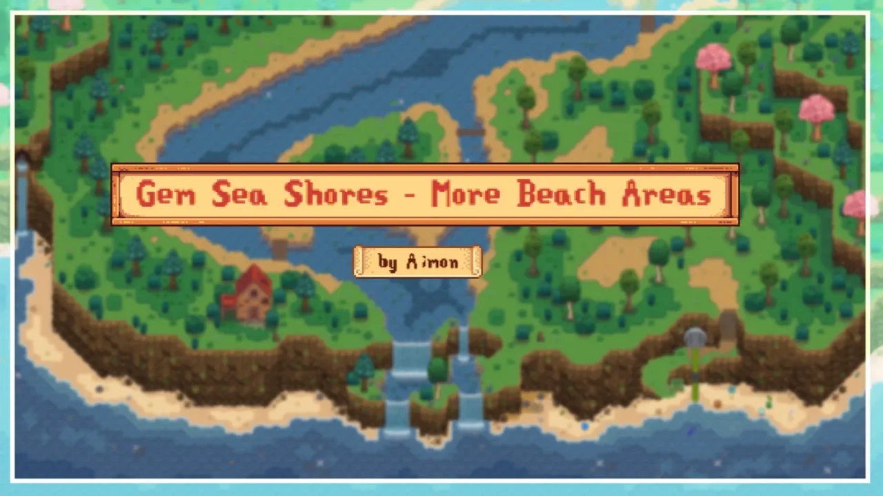 Gem Sea Shores – More Beach Areas for Stardew Valley