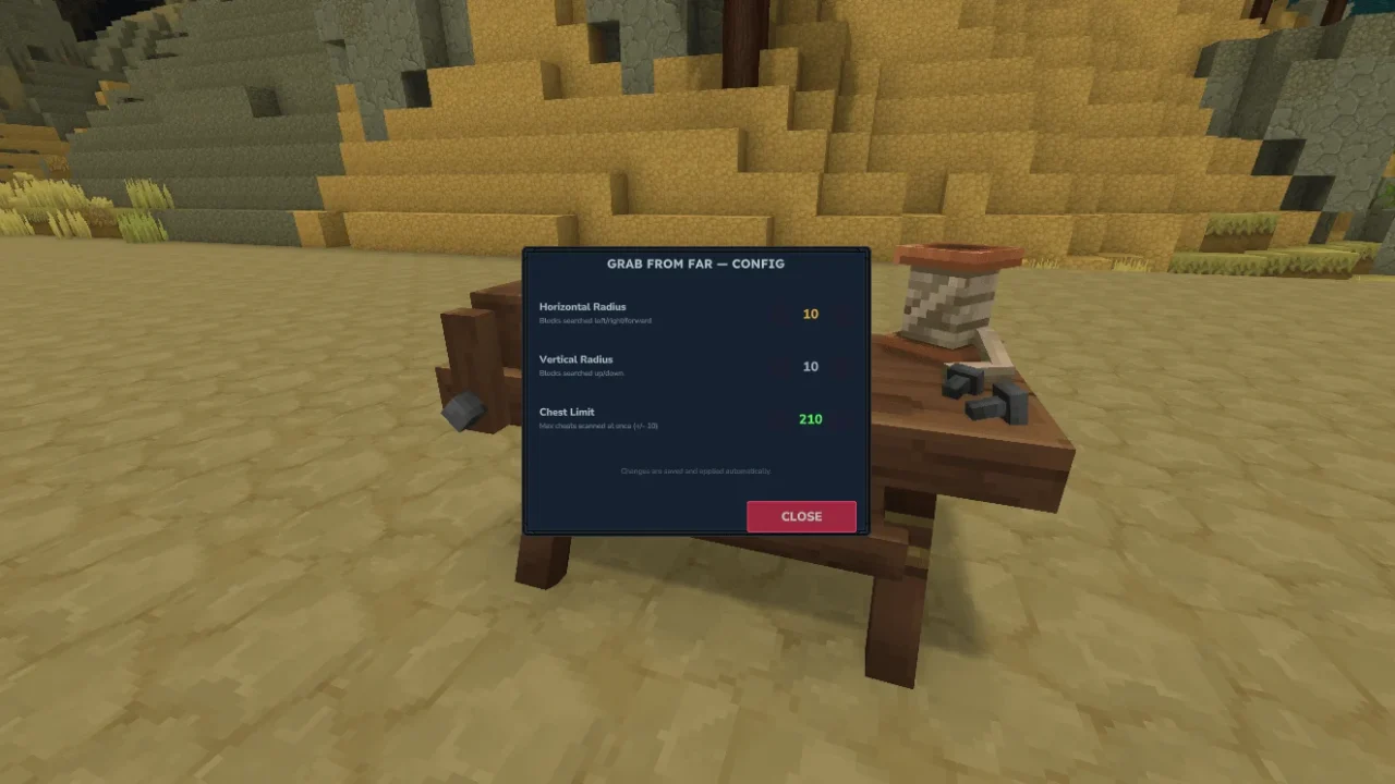 Grab From Far for Hytale