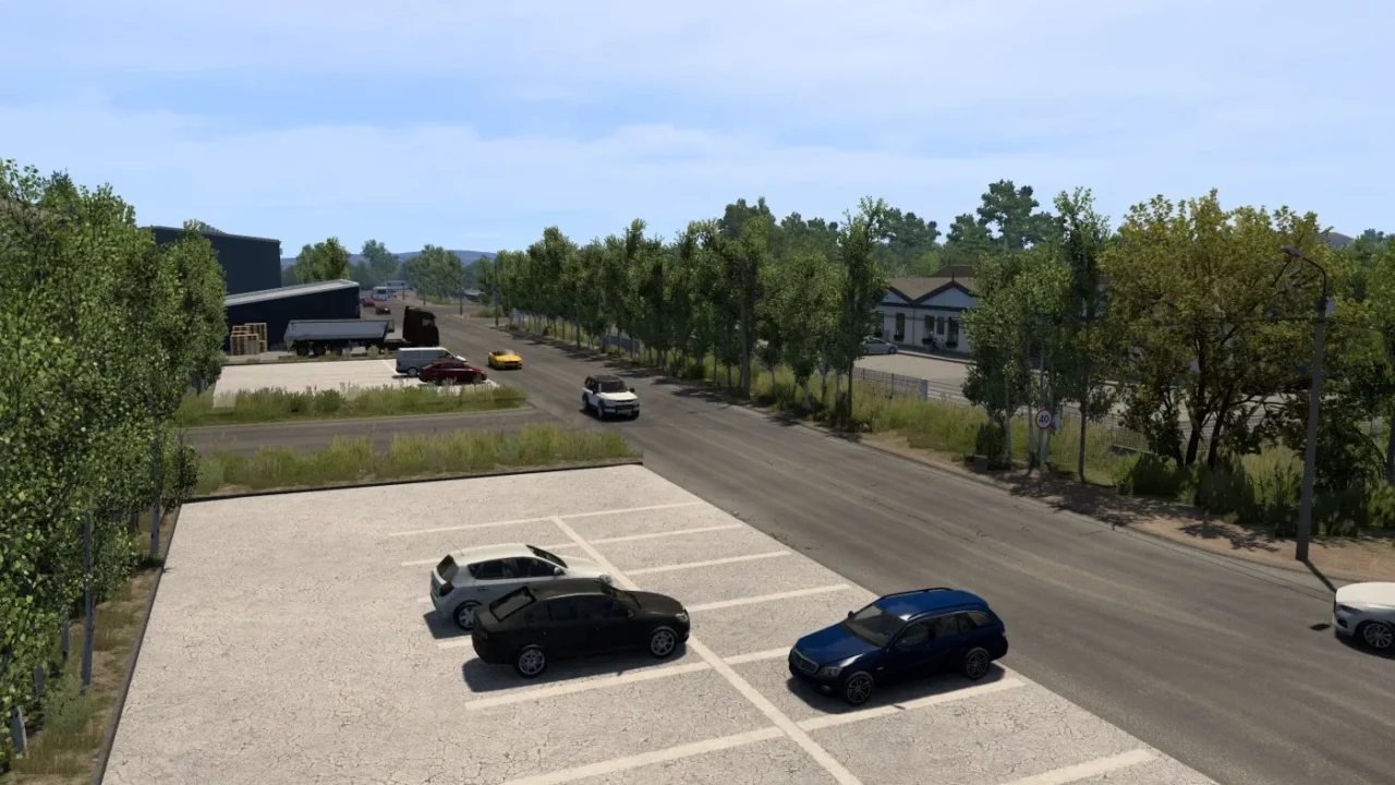 Promods Great Steppe to Seven Rivers Map Train Connection para Euro Truck Simulator 2