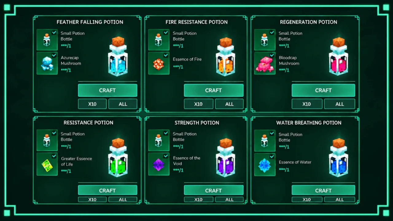 [MGG] Green’s Potions for Hytale