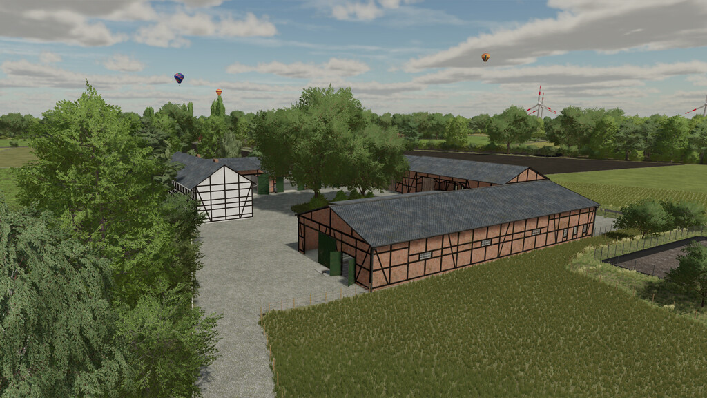 Half-Timbered Farm Buildings para Farming Simulator 22