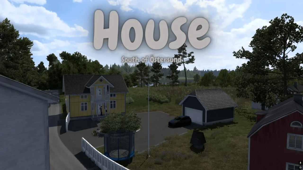 House south of Östersund (casa junto a los lagos) para Euro Truck Simulator 2