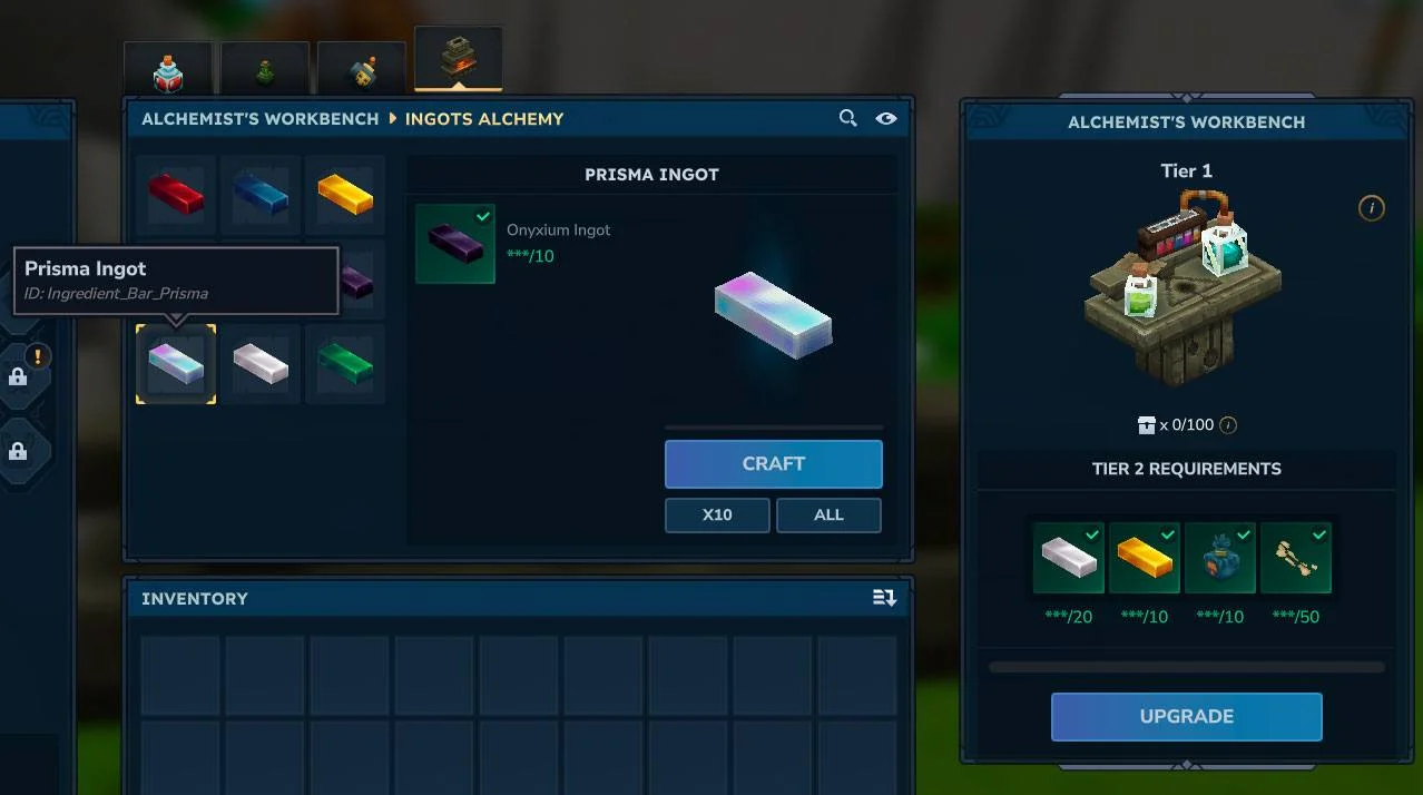 Ingots Alchemy para Hytale