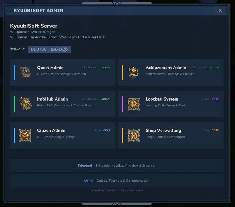 KyuubiSoft Core for Hytale