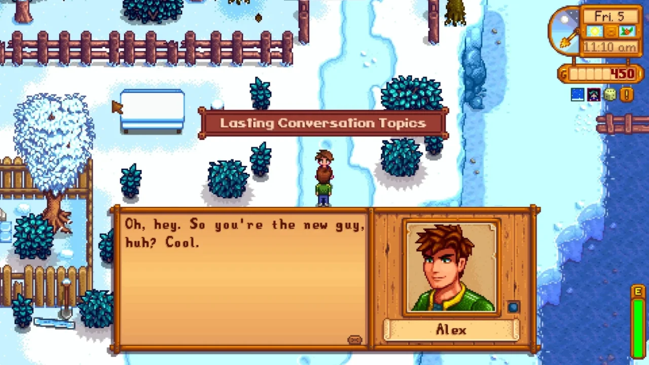 Lasting Conversation Topics for Stardew Valley