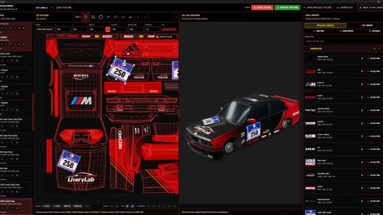 LiveryLab Evo for Assetto Corsa EVO