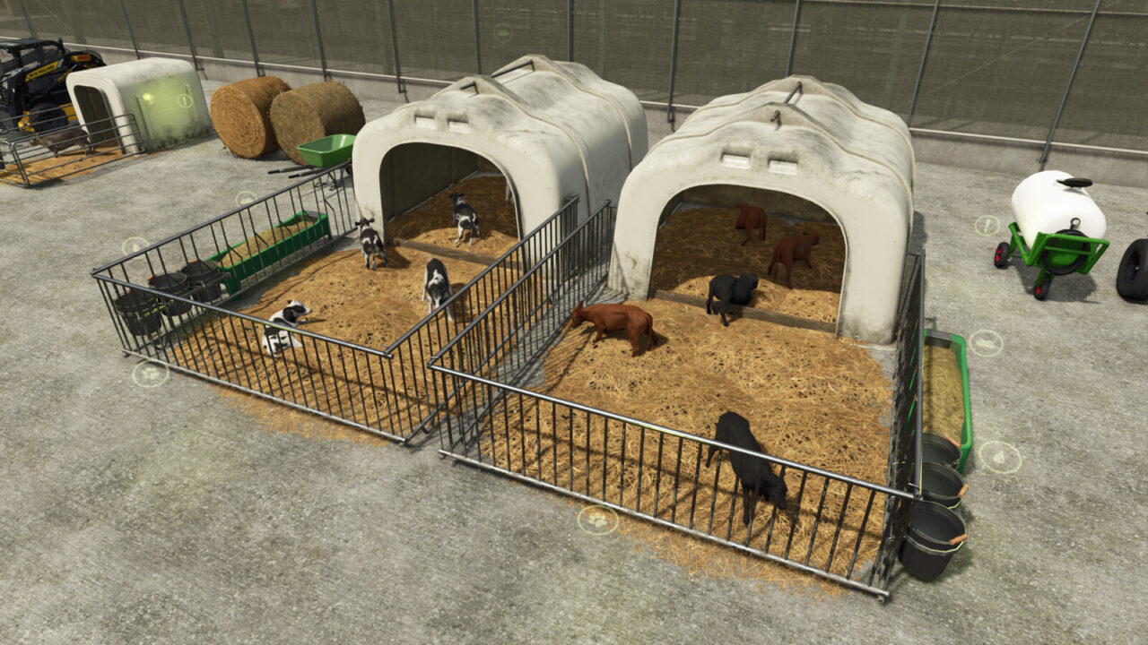 Lizard Calf Huts para Farming Simulator 25