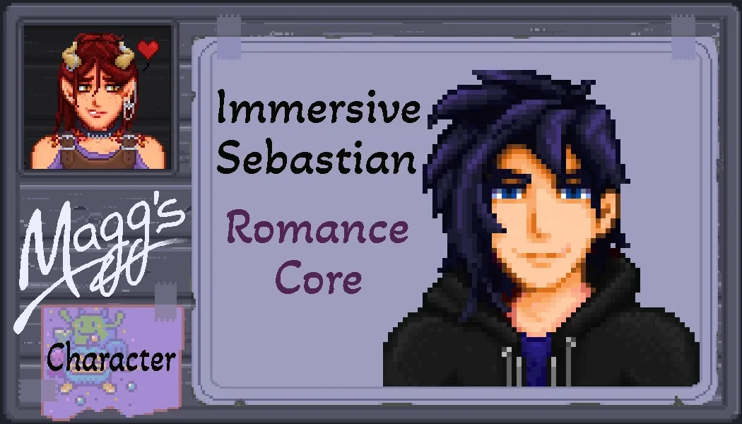 Maggs Immersive Sebastian Romance Core for Stardew Valley