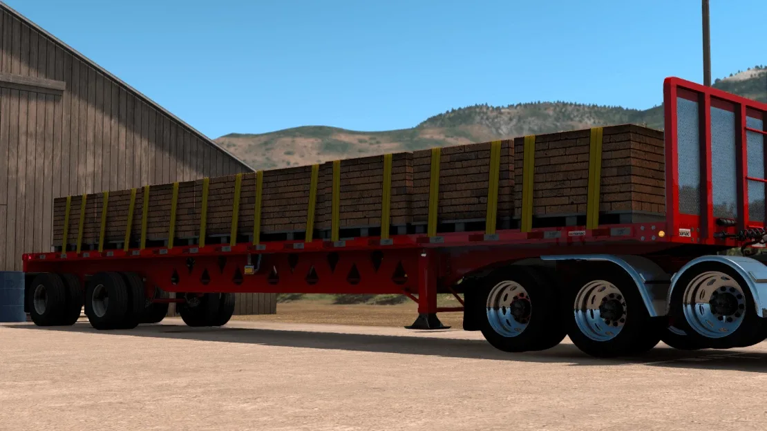 Manac Steel Flatbed (Corby / guidot) for American Truck Simulator