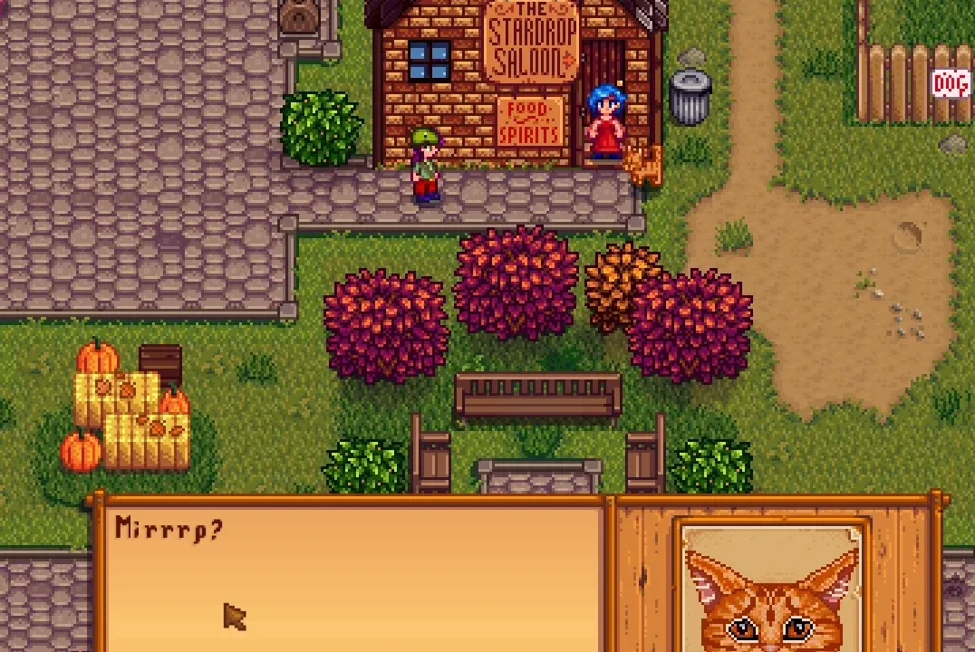Mister Ginger (cat NPC) for Stardew Valley