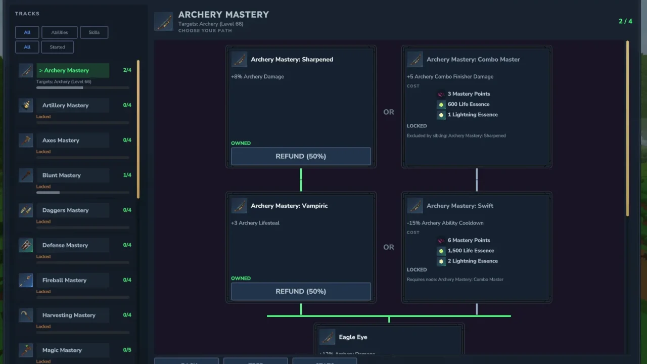 MMO Skill Tree Mastery Pack for Hytale