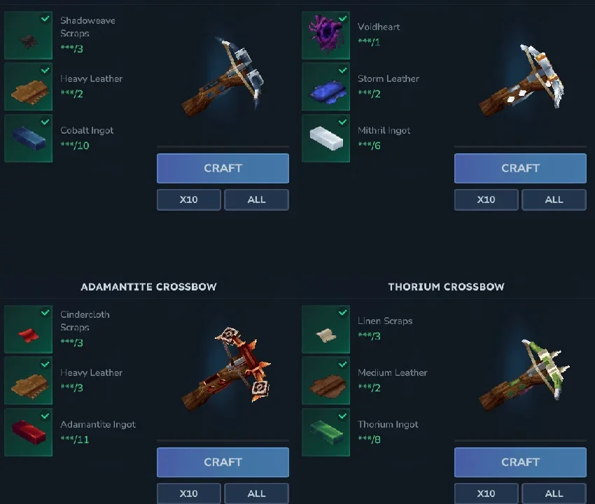 More Crossbow Tiers for Hytale