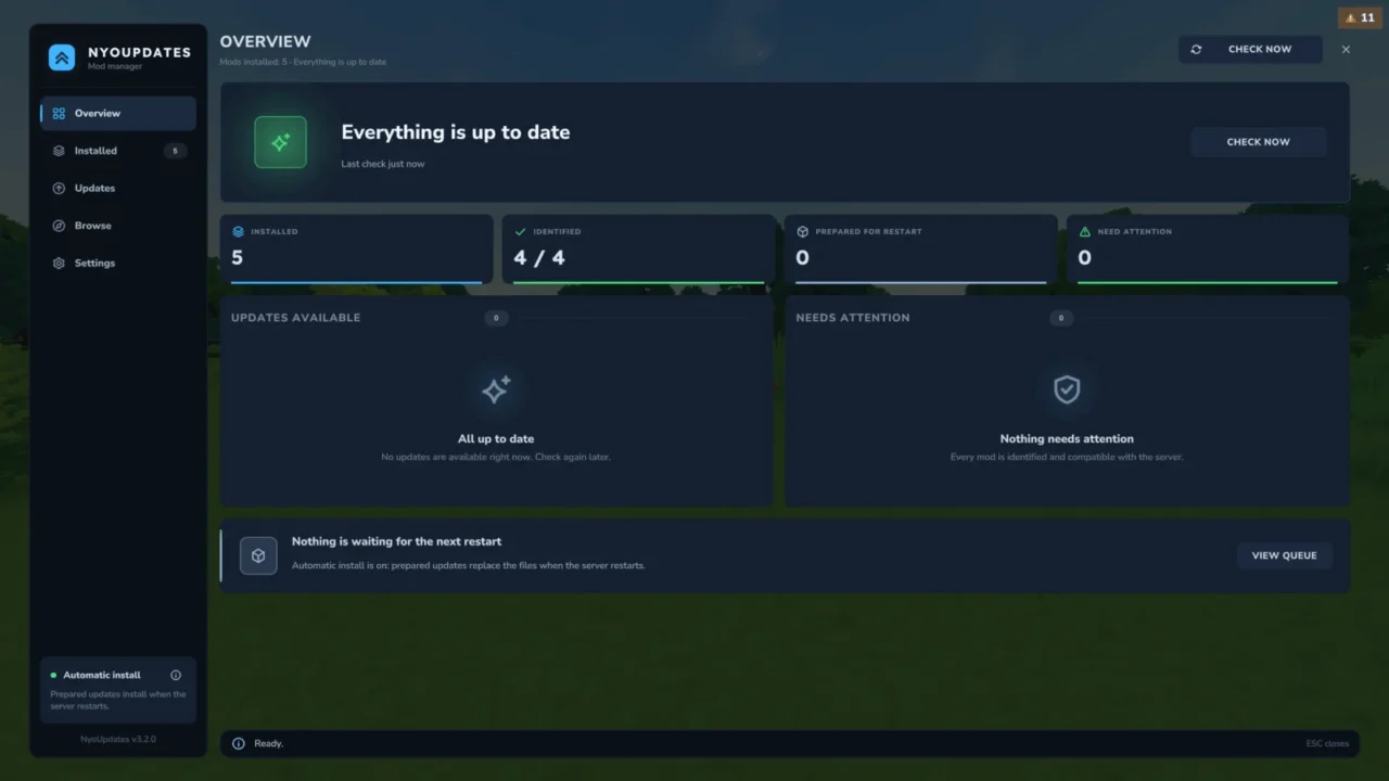 nyoUpdates for Hytale
