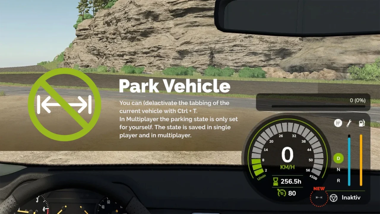 Park Vehicle for Farming Simulator 25