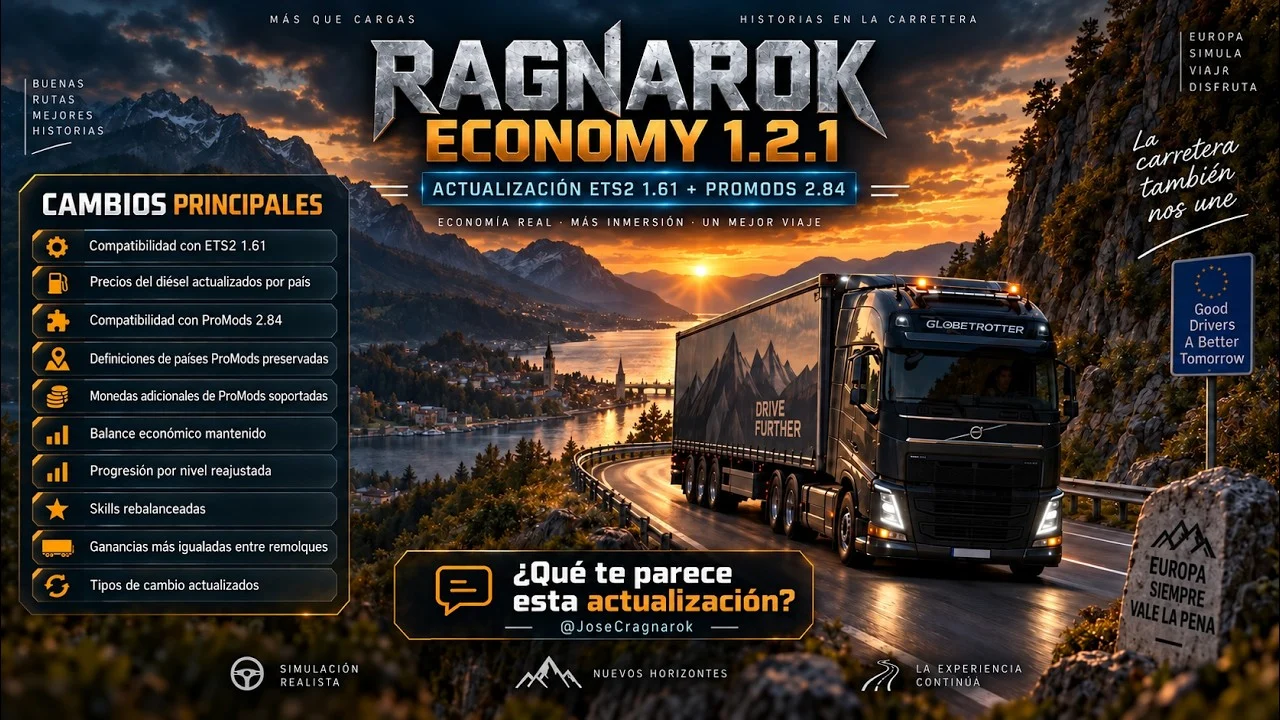 RAGNAROK Economy for Euro Truck Simulator 2