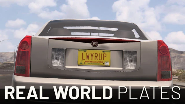 Real World Plates para American Truck Simulator