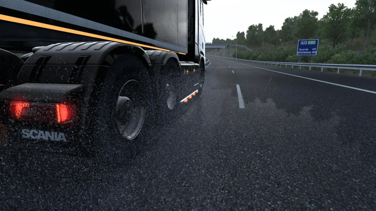 Realistic Rain & Water & Thunder Sounds for Euro Truck Simulator 2