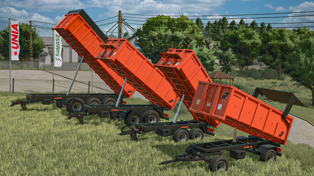 Rinoagro Tipping Trailer Pack para Farming Simulator 25