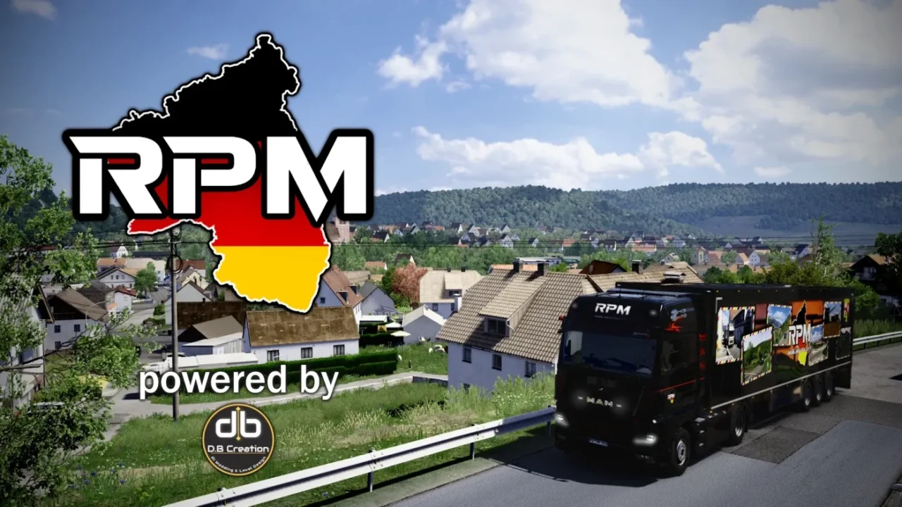 RPM Rheinland-Pfalz Map 1:1 for Euro Truck Simulator 2