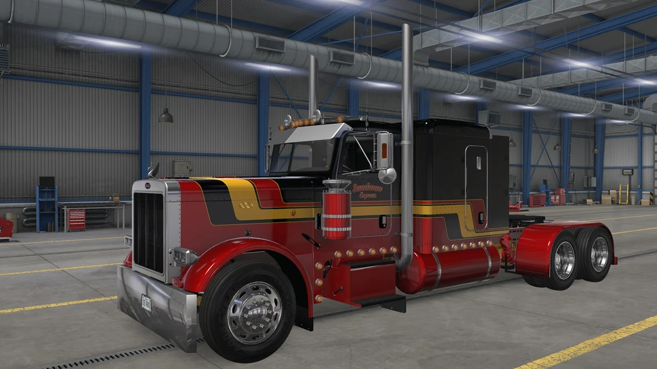 Sandman Express and Calico Creek for Dom’s Peterbilt 379 (Goggles56) for American Truck Simulator