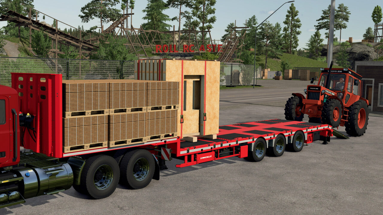 Schwarzmüller Semi Lowloader 3A para Farming Simulator 25