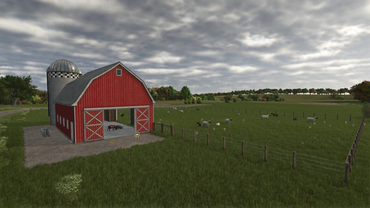 Sheep Goat Barn para Farming Simulator 25