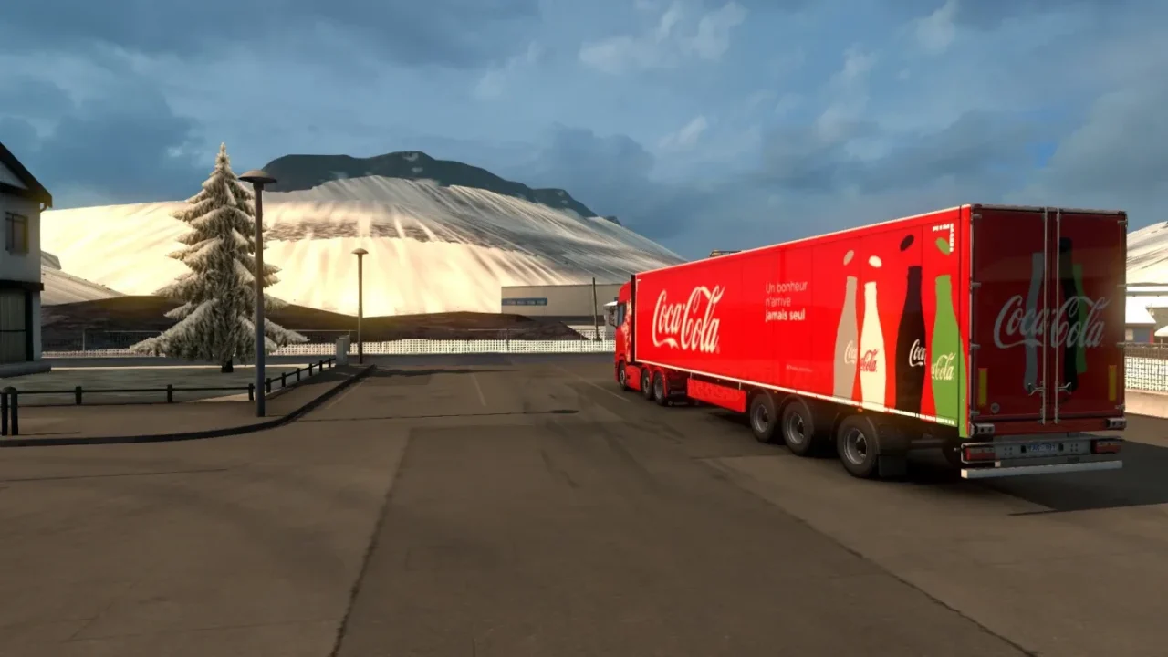 Trailer Coca-Cola – SCS trailers + Krone + AI for Euro Truck Simulator 2