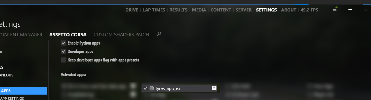 tyres_app_ext para Assetto Corsa