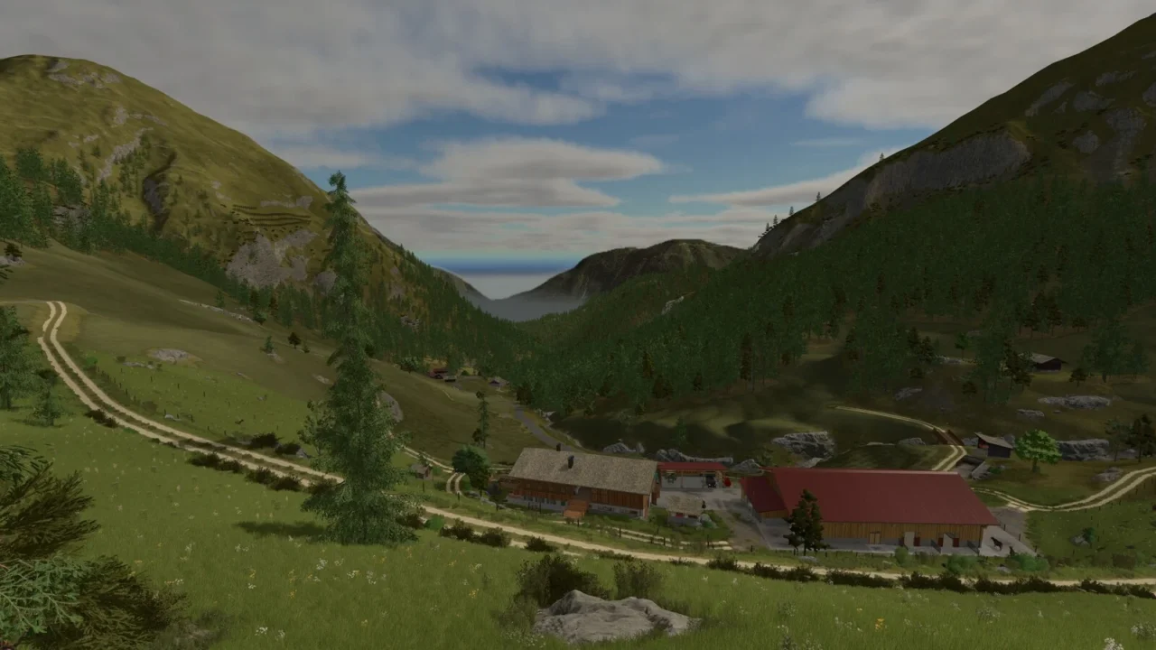 Tyrolean Whitecreek Valley for Farming Simulator 25