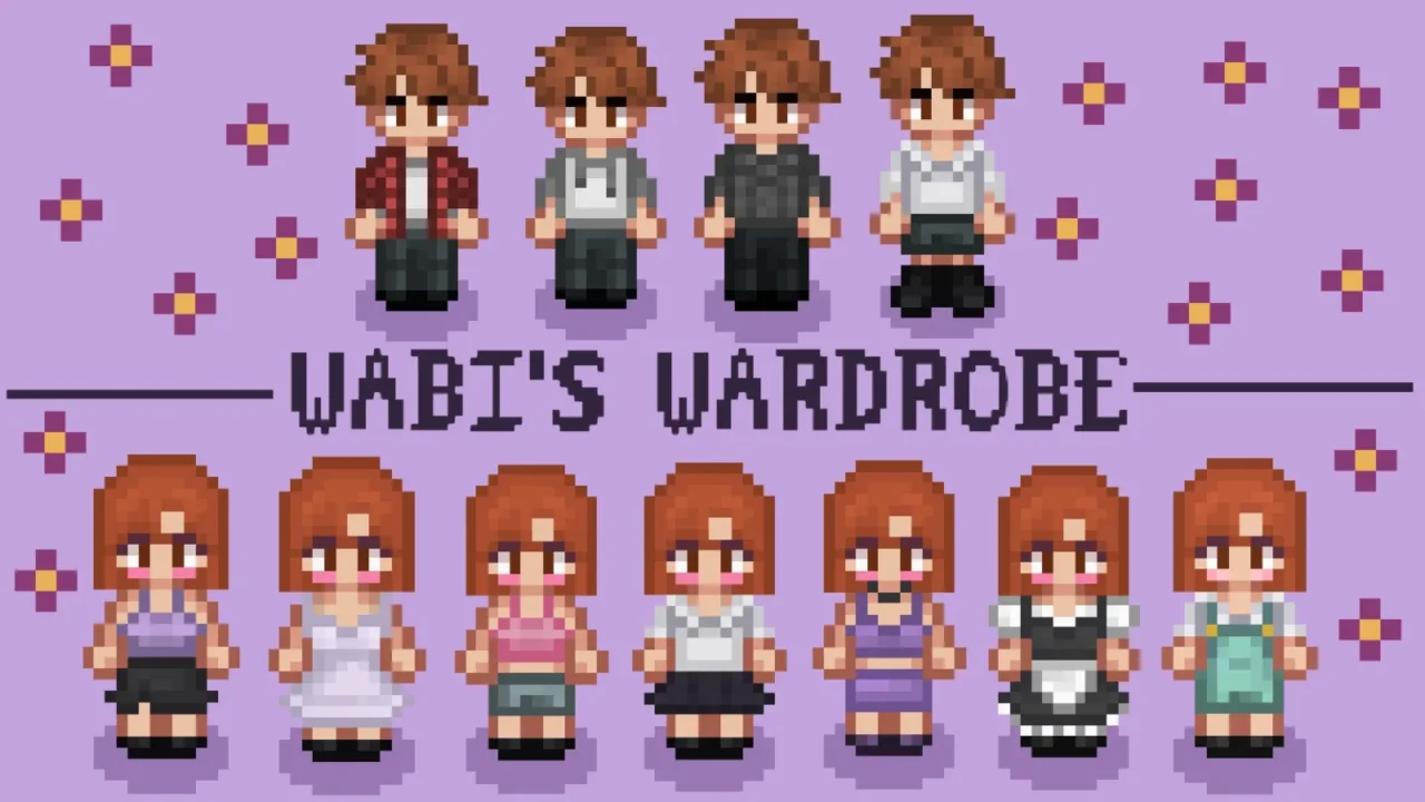 FS Wabi’s Wardrobe for Stardew Valley