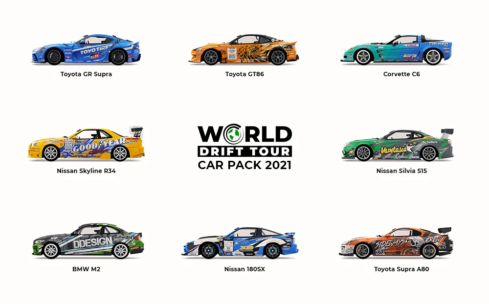 World Drift Tour Car Pack 2021 for Assetto Corsa